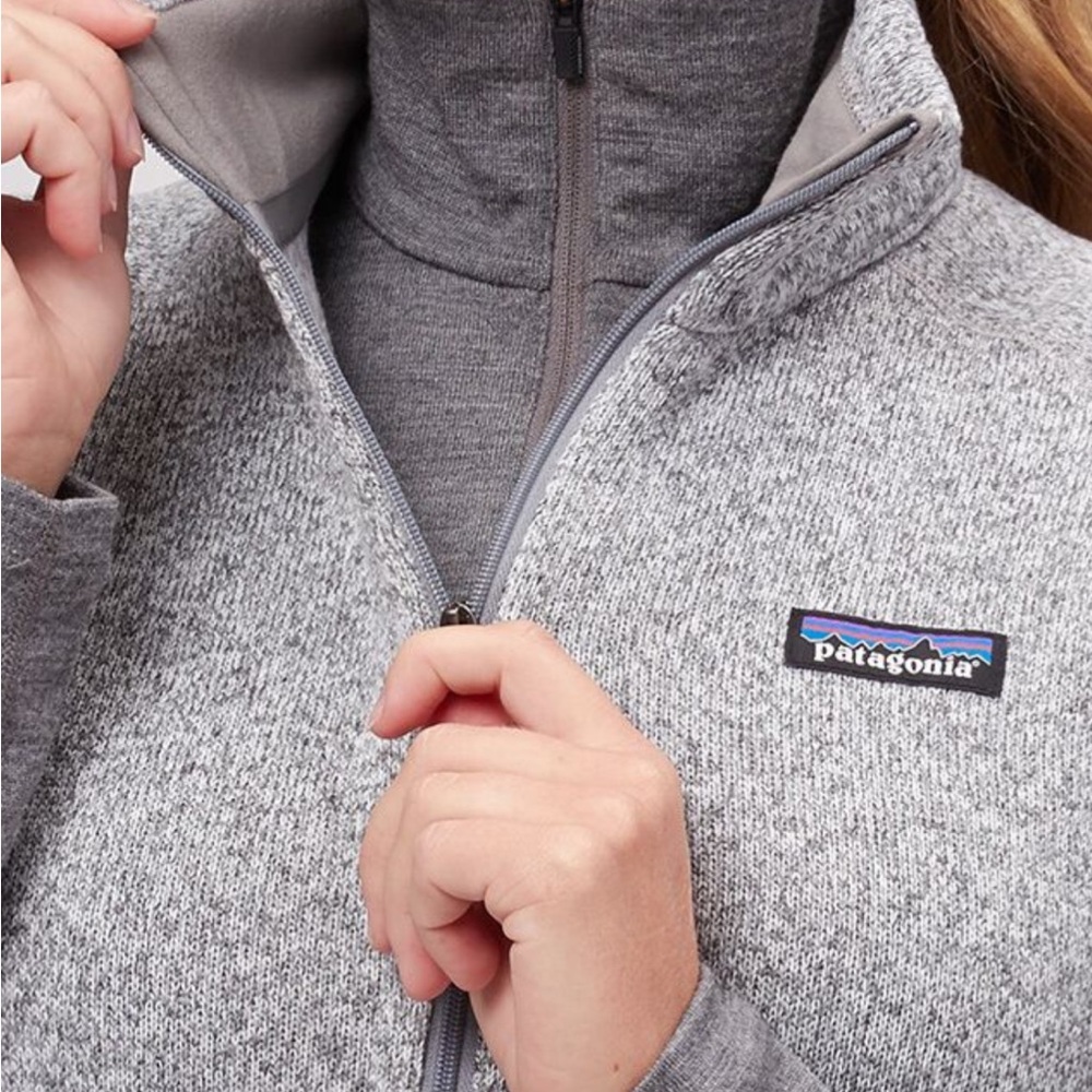 Patagonia Heathered Gray Zip-Up Fleece